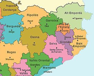 Mapa de zonas de servicio (orientativo)